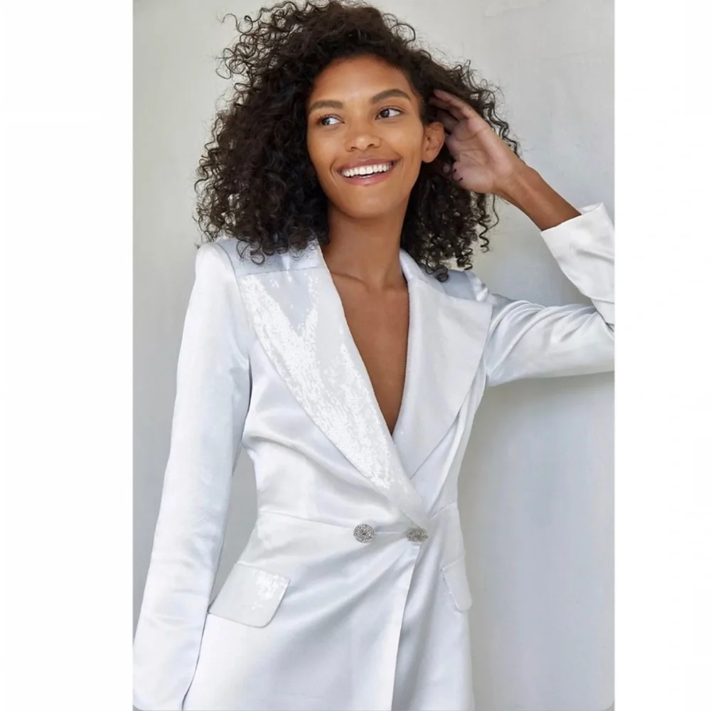 Bronx and Banco white blazer dress size xs - Picture 2 of 4